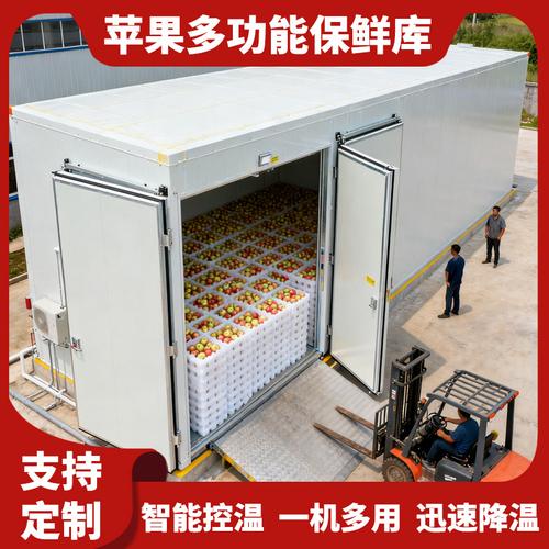商用苹果保鲜库 各类水果蔬菜保鲜冷藏室 大型速冻库冷藏库设备厂